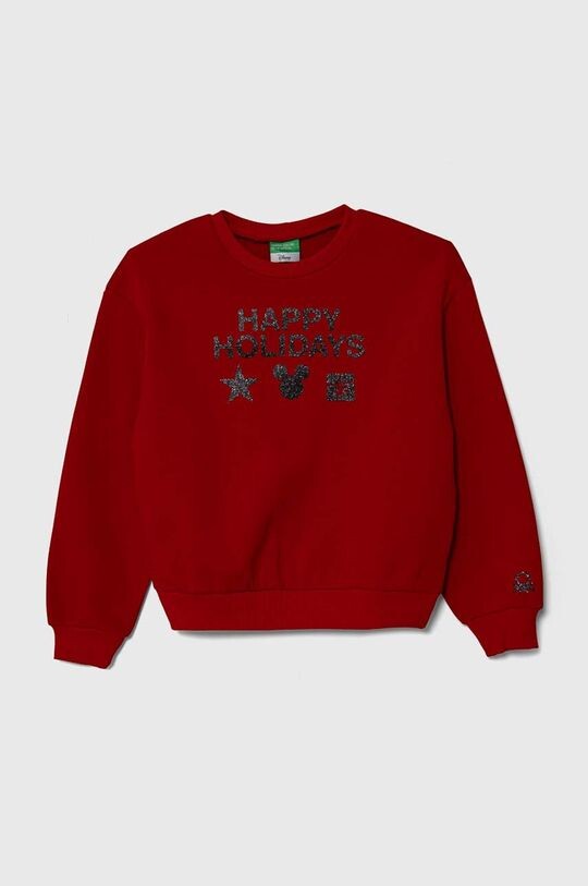 

Детская толстовка United Colors of Benetton x Disney, красный