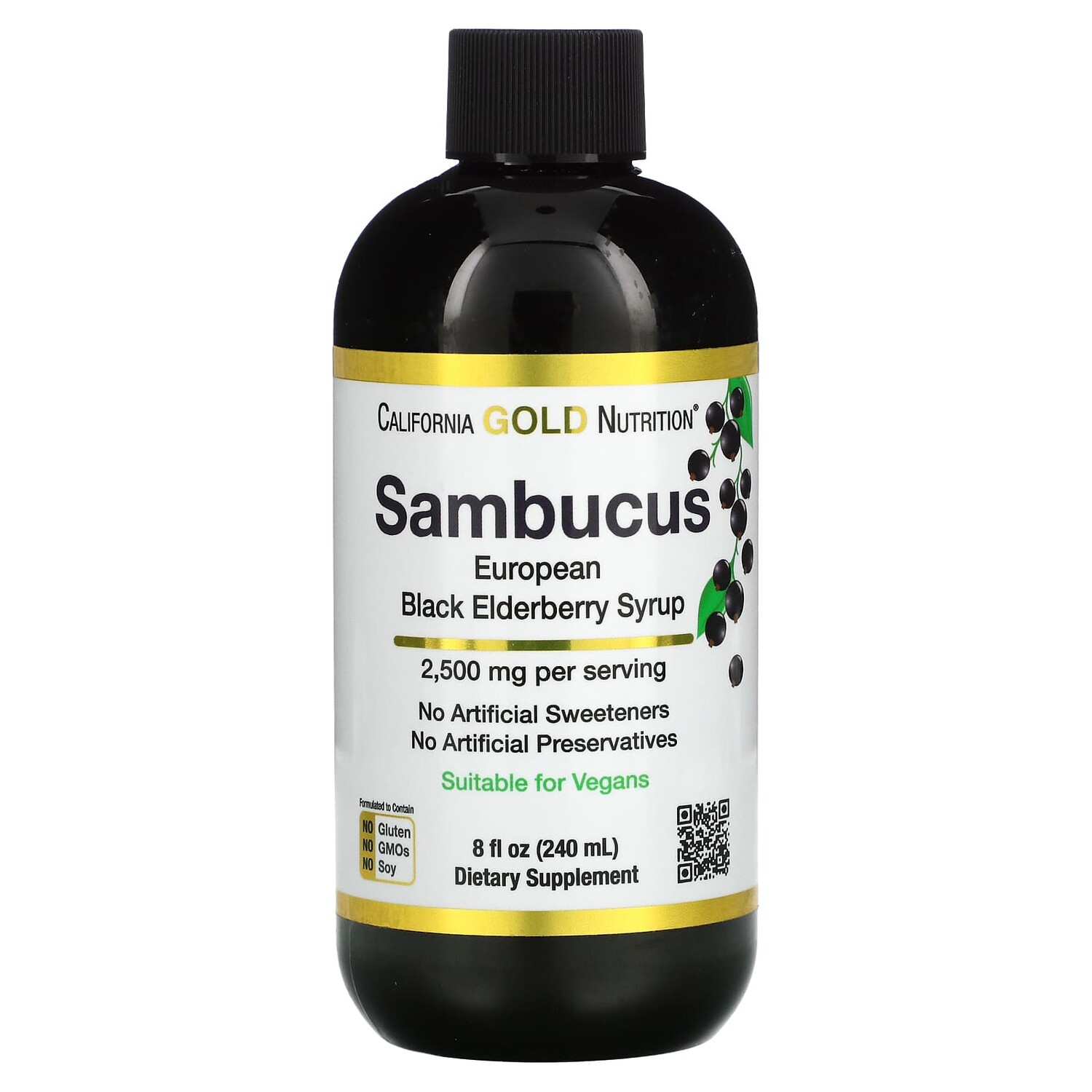 

Бузина для взрослых, 240 мл (8 жидк. унций), California Gold Nutrition