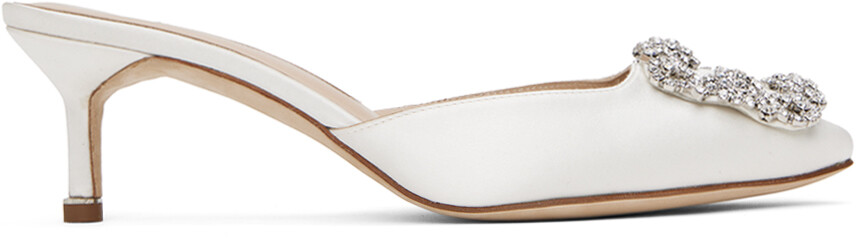 

Белые туфли-мофели Hangisimu (50 шт.) Manolo Blahnik, Белый