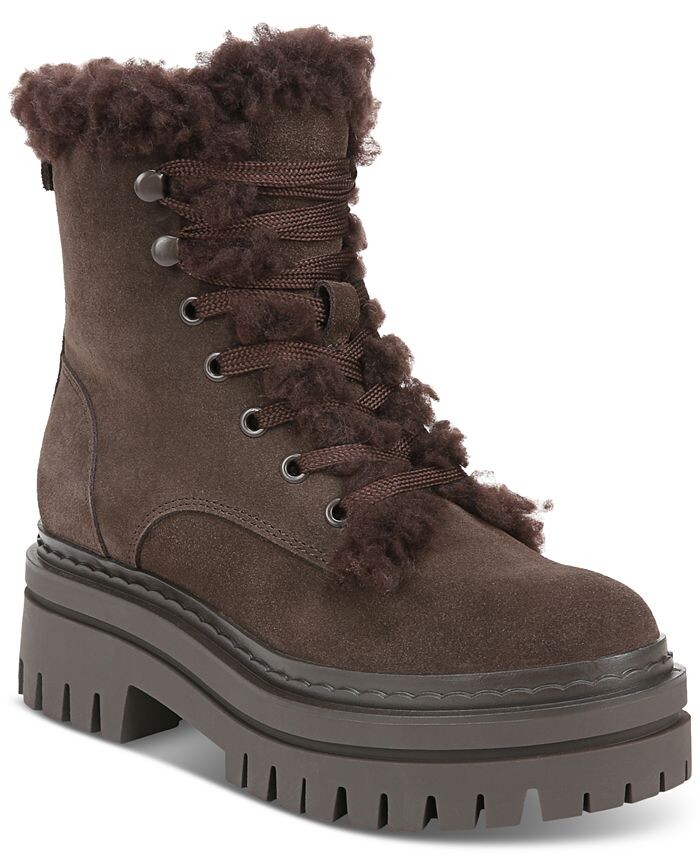 

Женские уютные армейские ботинки Kyler на шнуровке Sam Edelman, коричневый