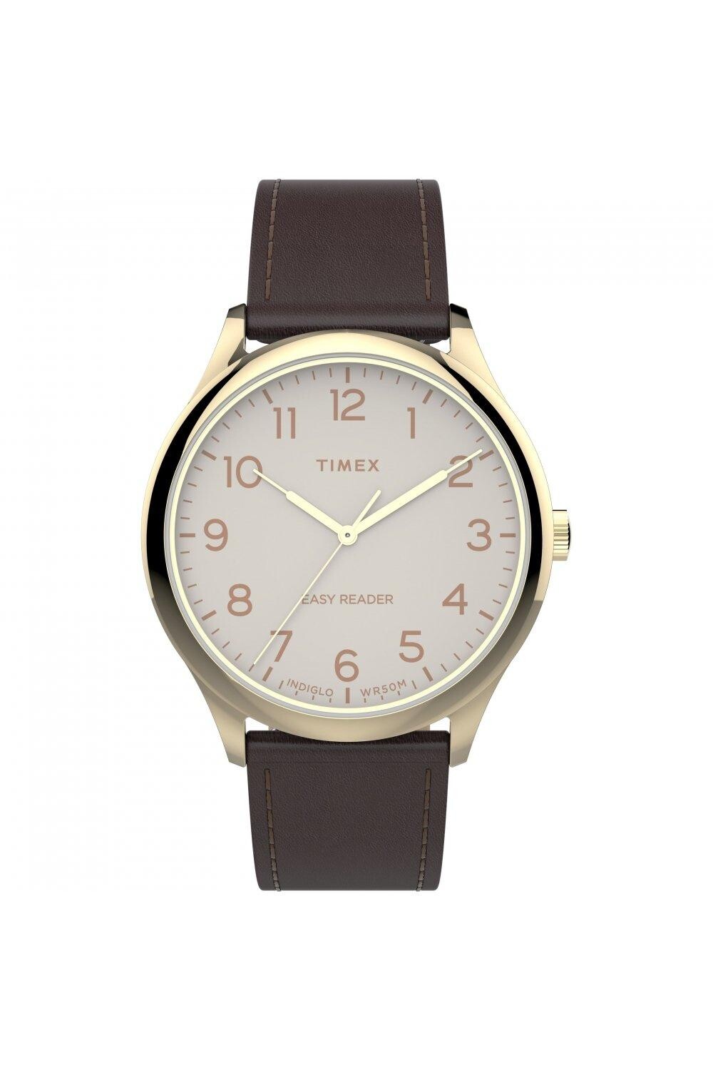 

Классические аналоговые кварцевые часы - Tw2V28100 Timex, белый