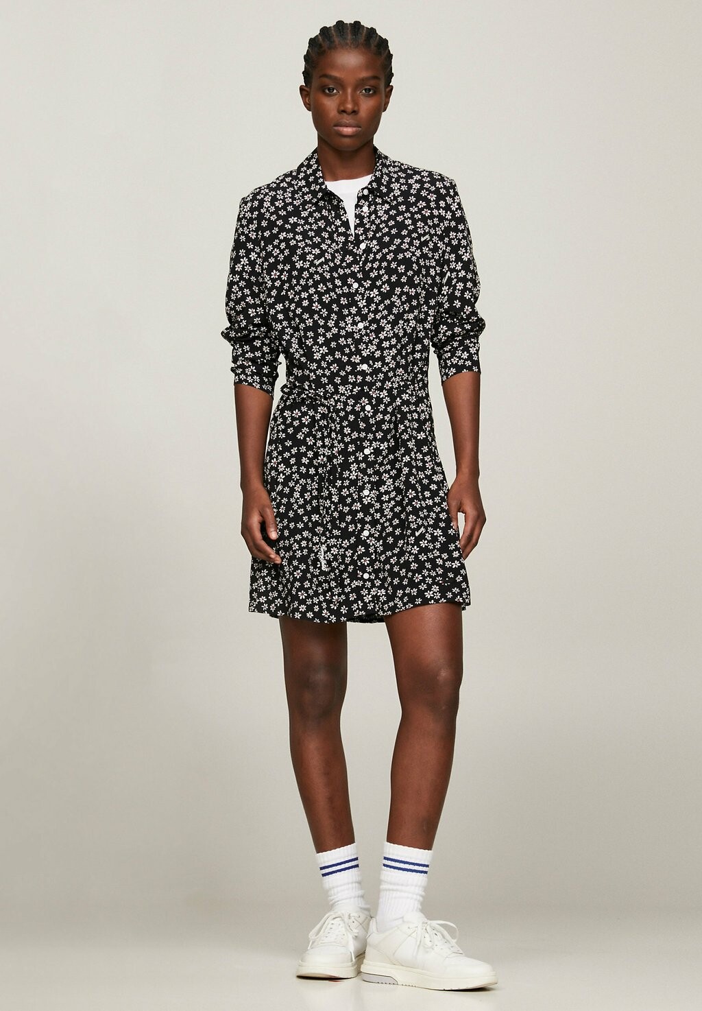 

Платье-рубашка DITSY FLORAL PRINT BELTED MINI Tommy Jeans, ditsy daisy aop