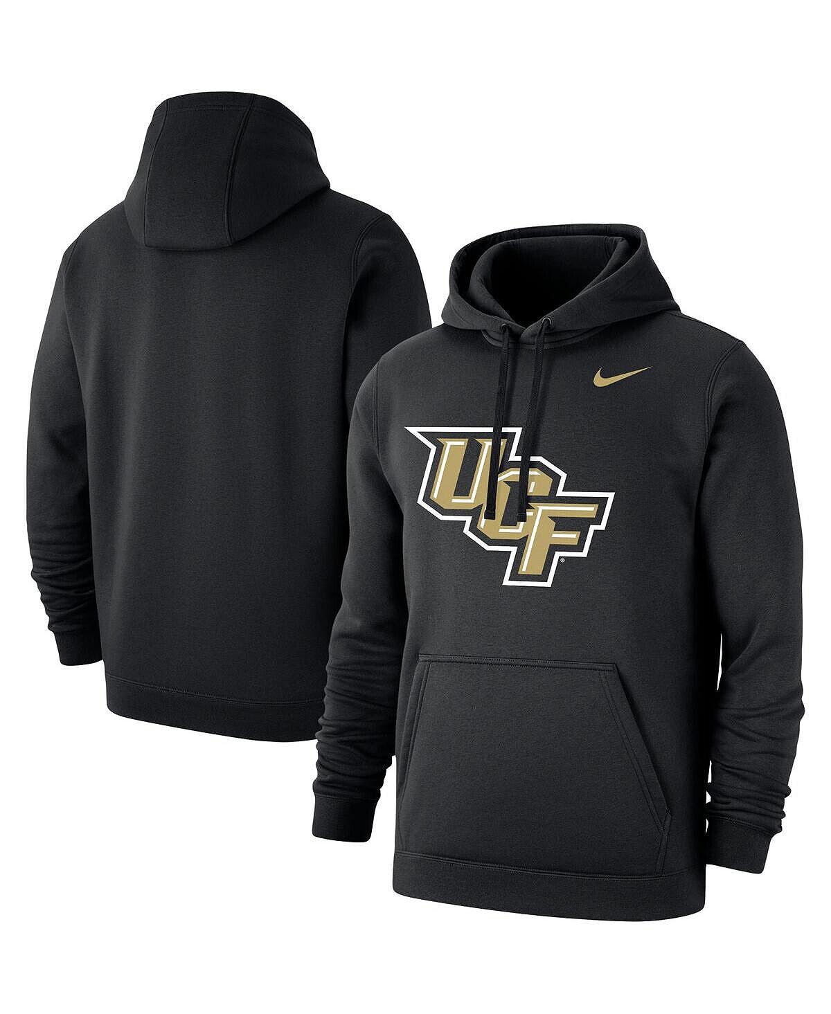 

Мужской черный пуловер с капюшоном UCF Knights Wordmark Logo Club Nike