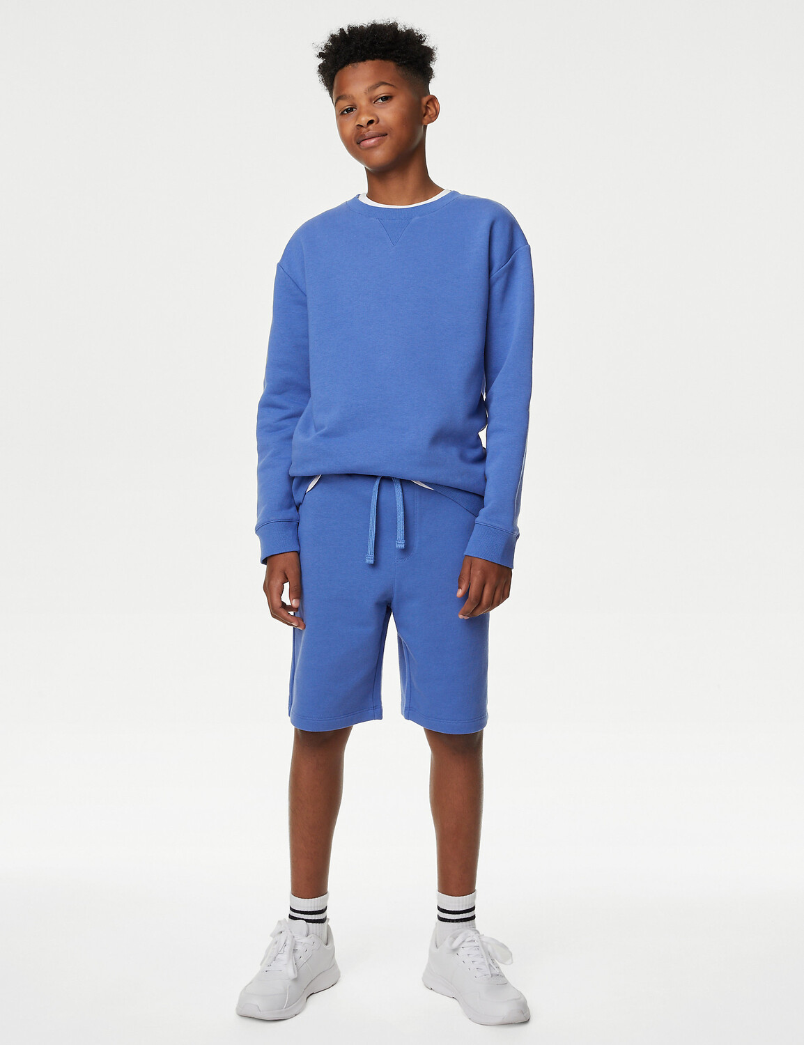 

Шорты из хлопка (6–16 лет) Marks & Spencer, синий