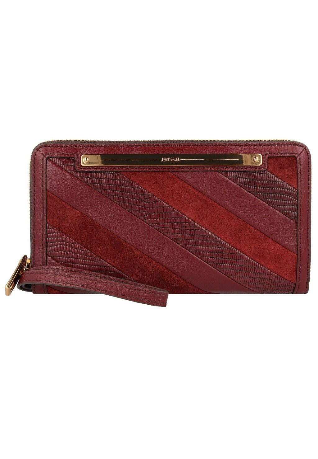 Кошелек LIZA Fossil, цвет red mahogany lizard stripe