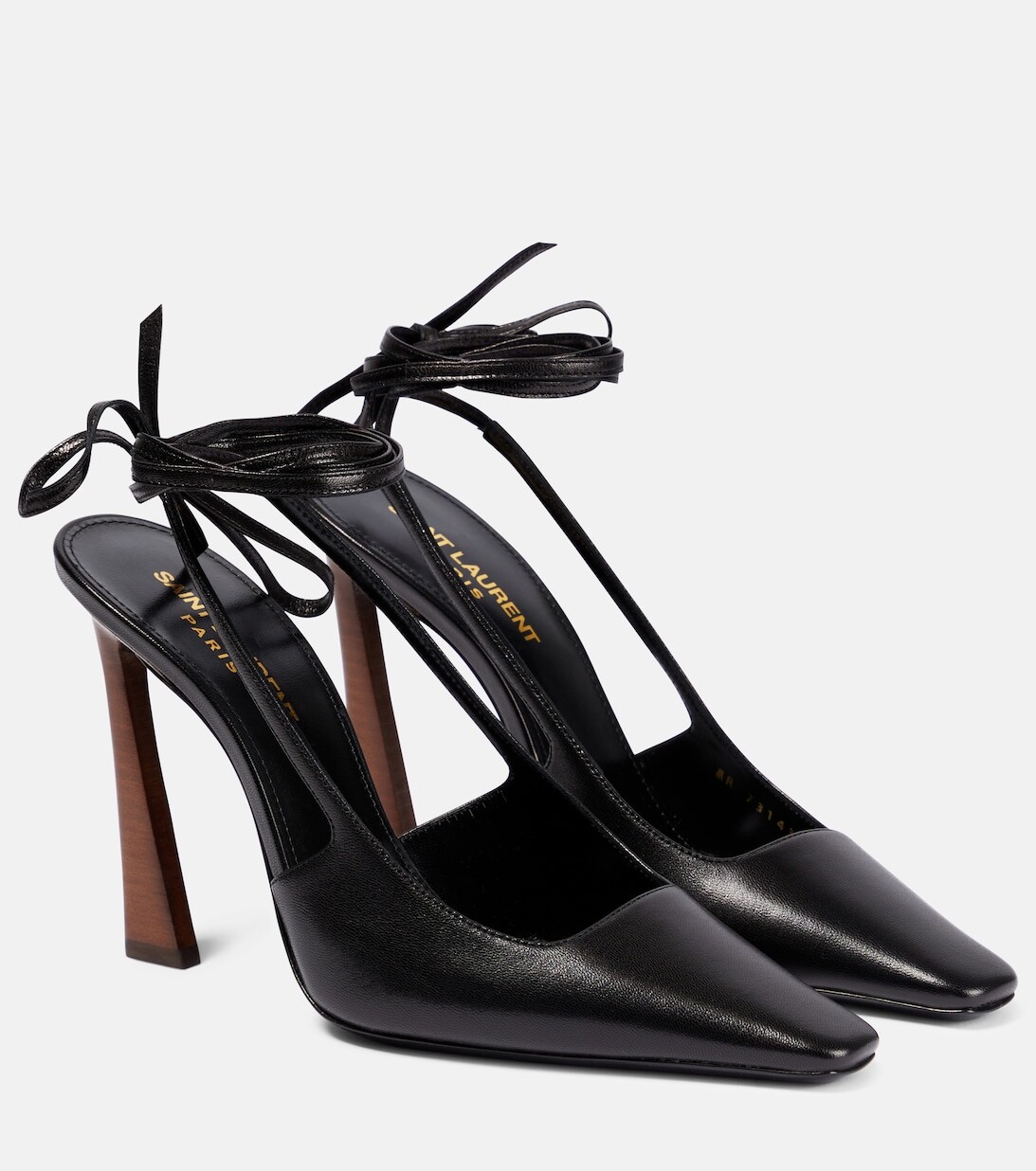 

Кожаные туфли Blade 105 Saint Laurent, черный