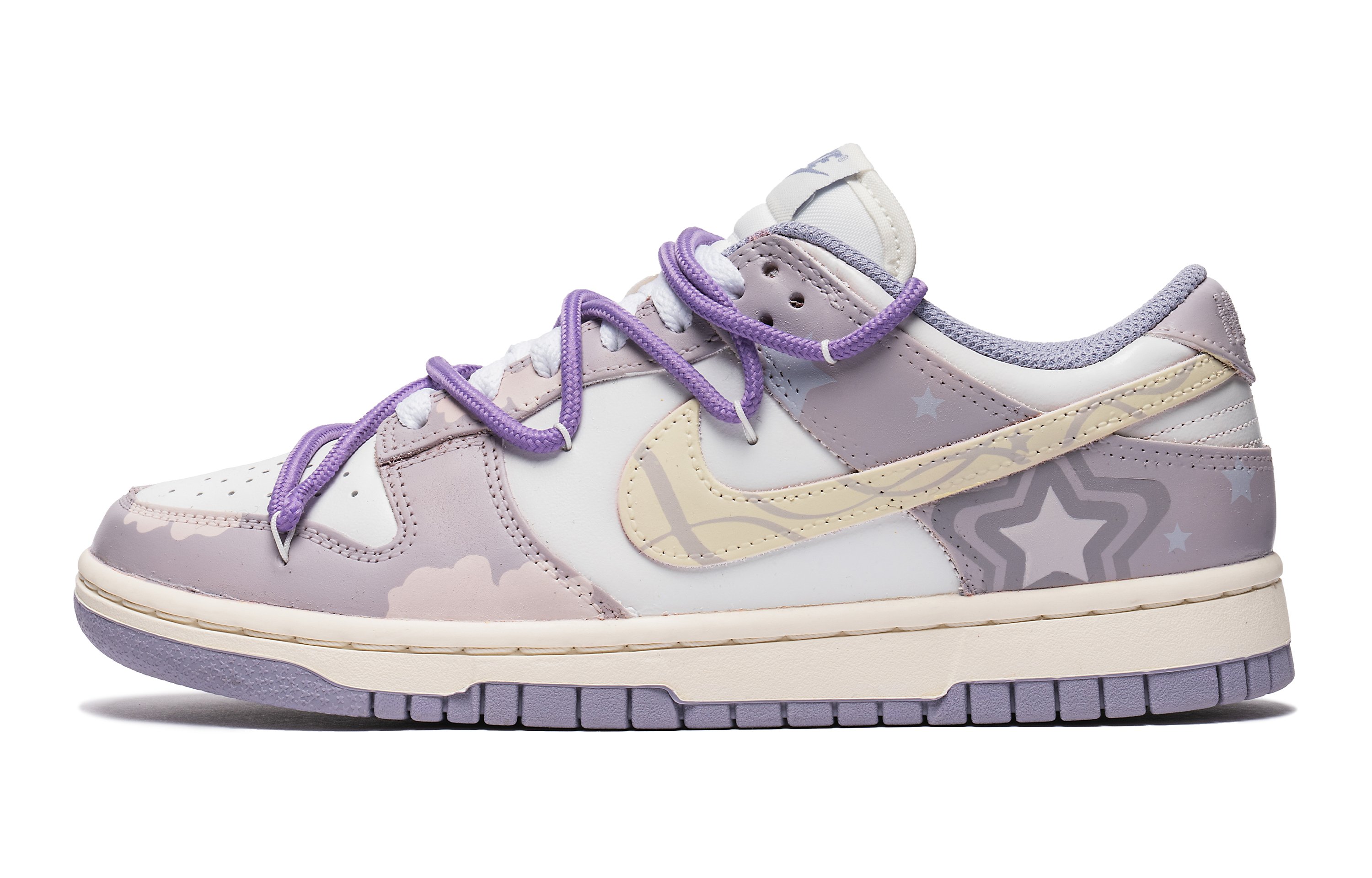 

Кроссовки Nike Dunk Skateboarding Shoes Women's Low-top Purple/white, светло-фиолетовый