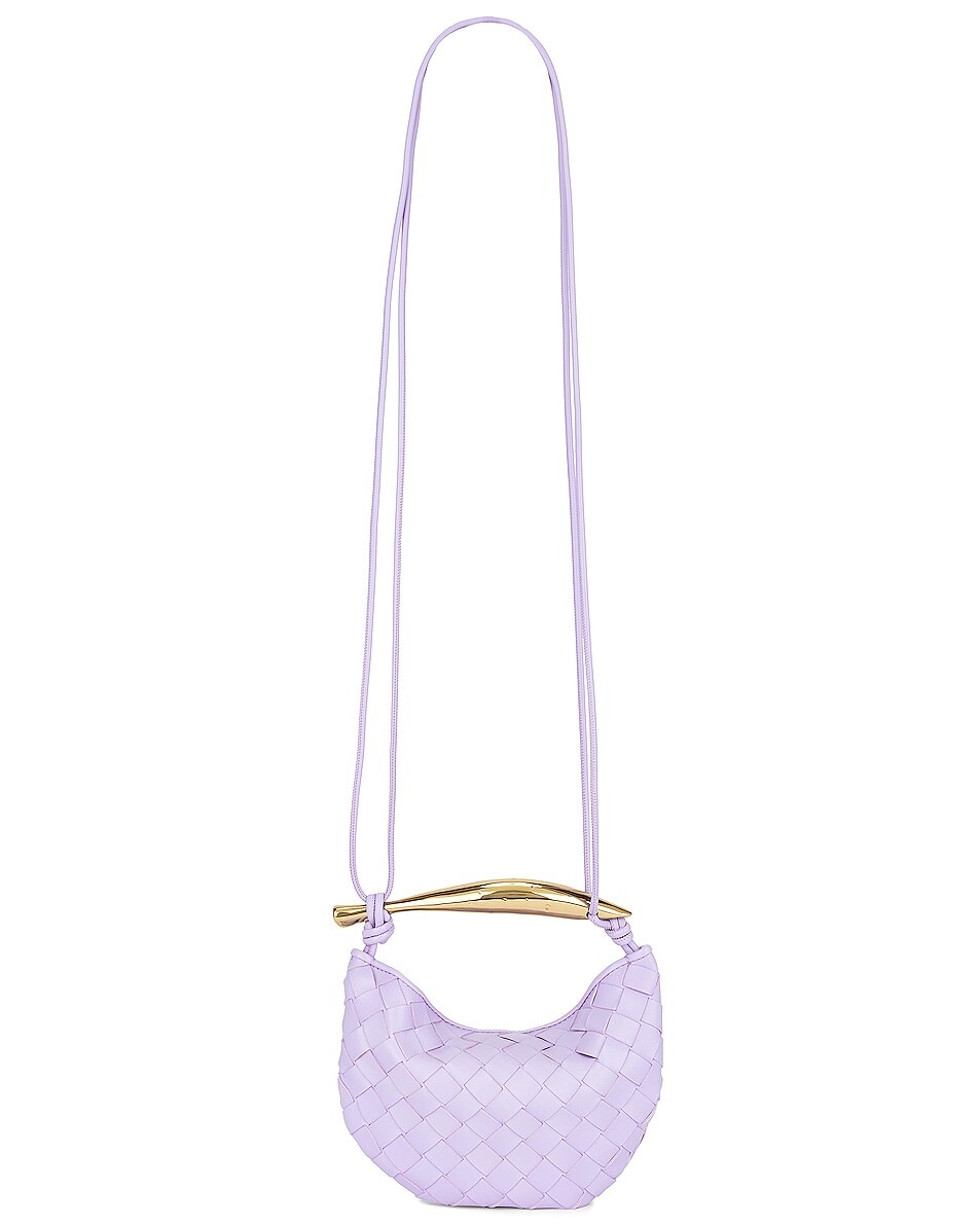 

Сумка кросс-боди Bottega Veneta Mini Sardine, цвет Amethyst & Muse Brass