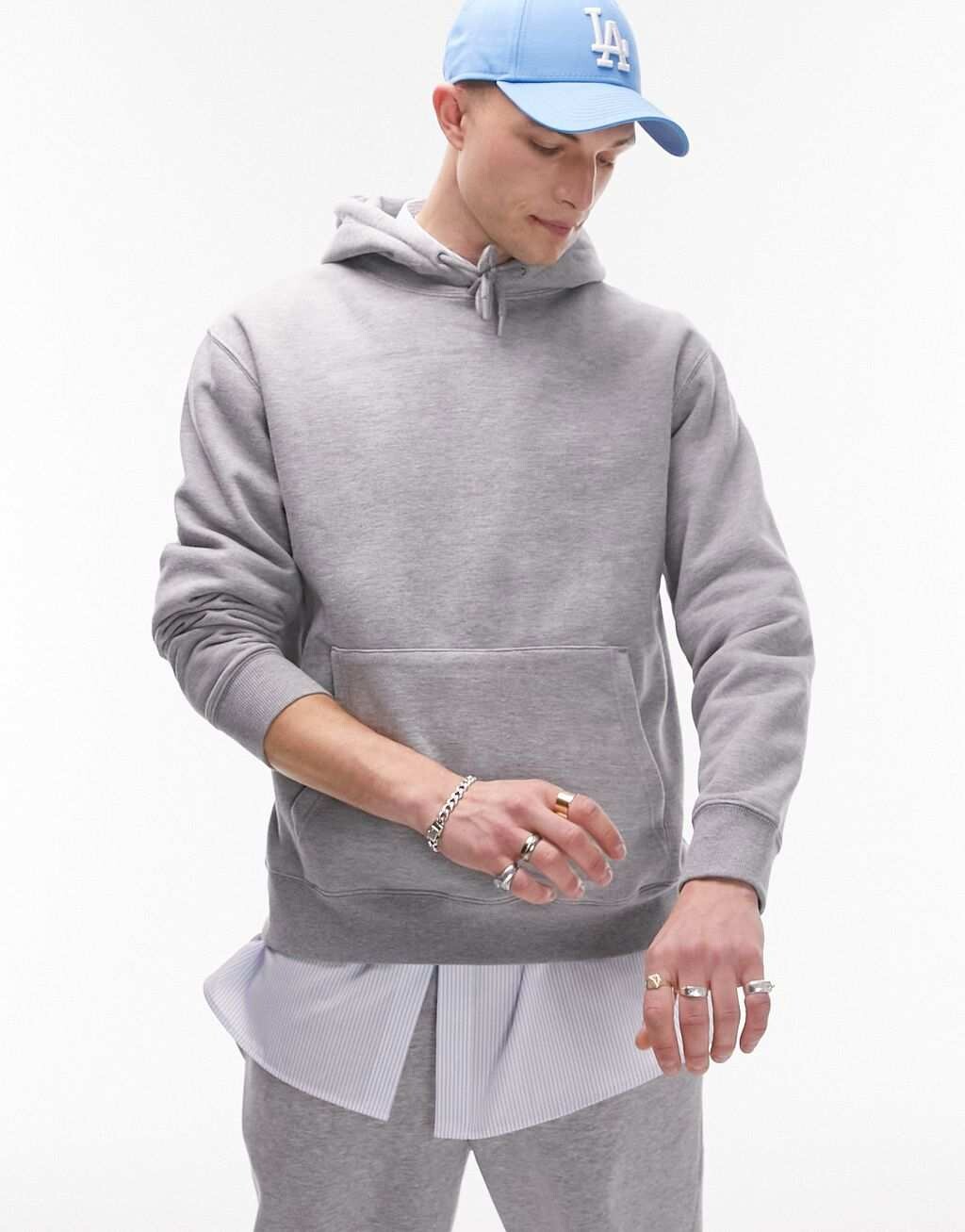 

Толстовка Topman серого меланжевого цвета, Серый