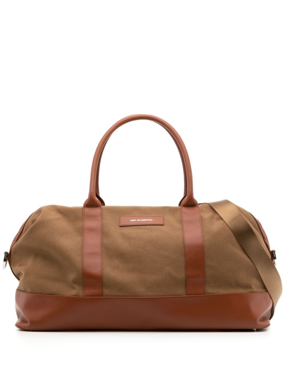 

Хлопковый чемодан с нашивкой-логотипом WANT Les Essentiels, коричневый