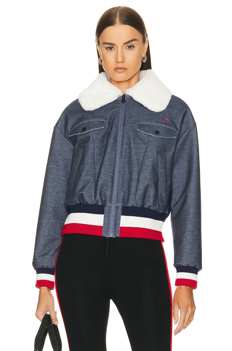 

Куртка Perfect Moment Denim Faux Fur, цвет Dark Denim