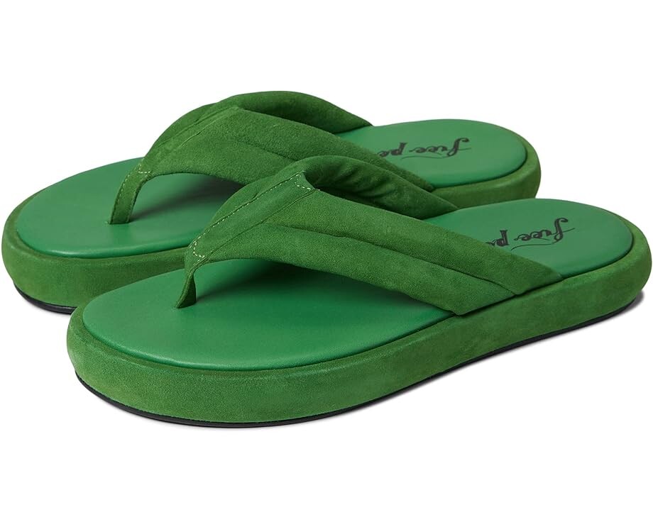 

Сандалии Free People Wonderland Thong Sandal, цвет Green Goddess