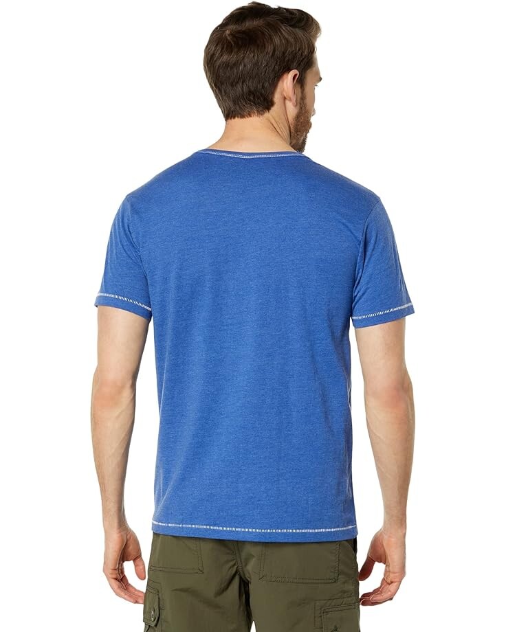 

Футболка U.S. POLO ASSN. Crew Neck Solid w/ Pocket Tee, цвет Cobalt Heather