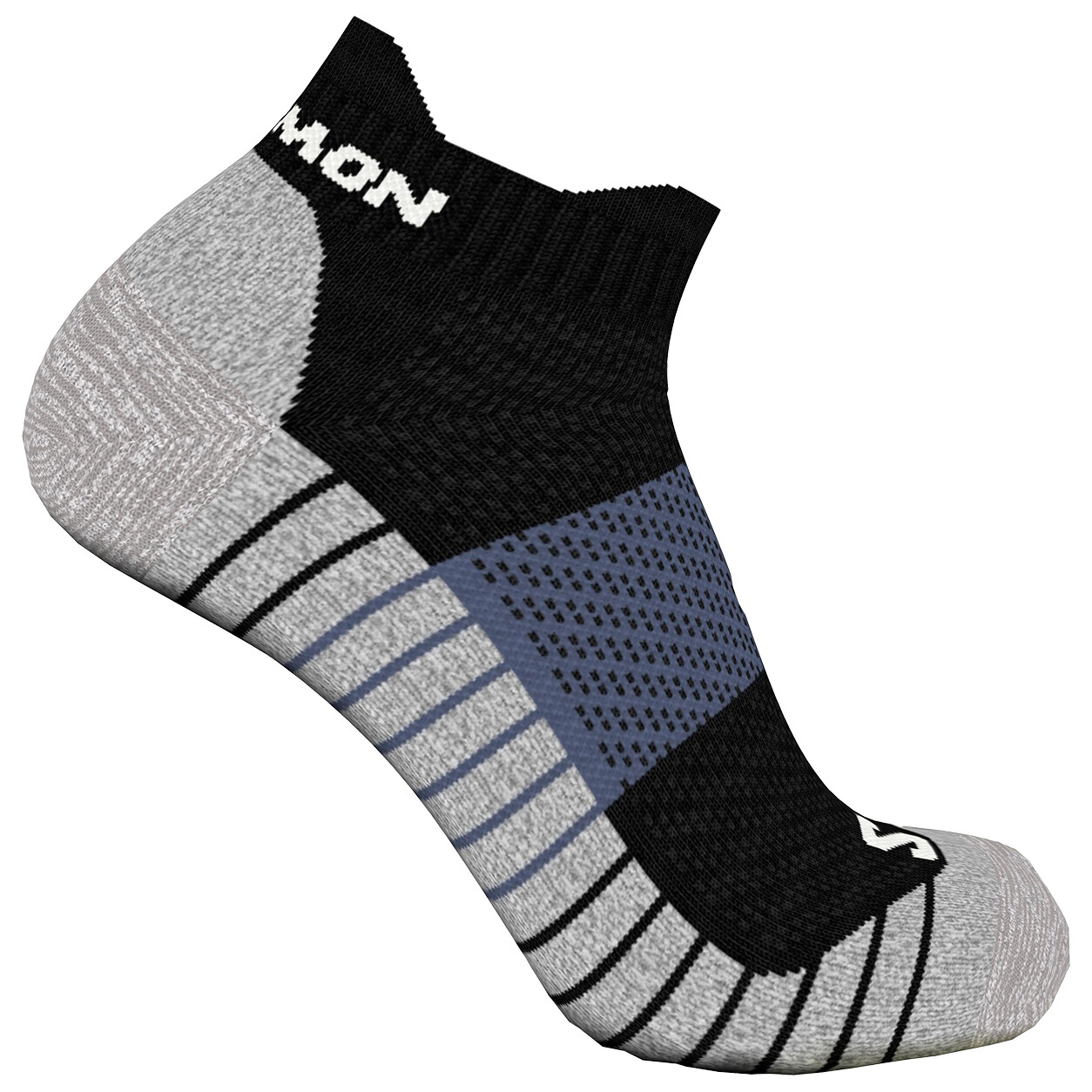 

Носки для бега Salomon Aero Ankle, цвет Black/Grisaille/Quiet Shade