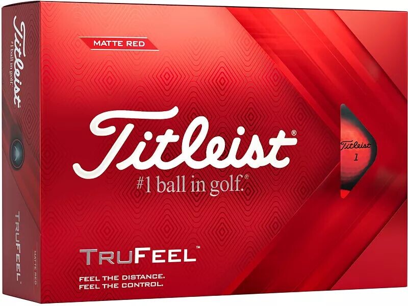 

Мячи для гольфа TruFeel Titleist 2022, красный