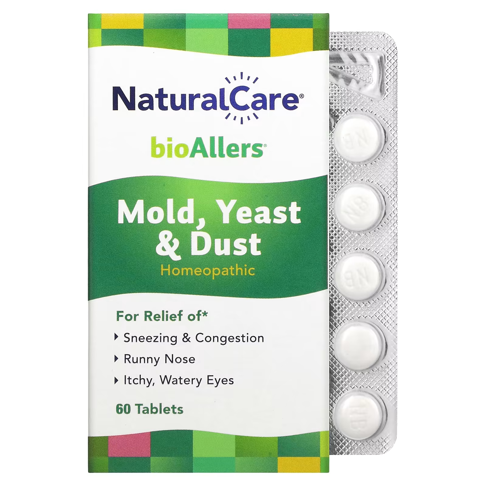 цена Средство NaturalCare BioAllers для облегчения симптомов аллергии, 60 таблеток