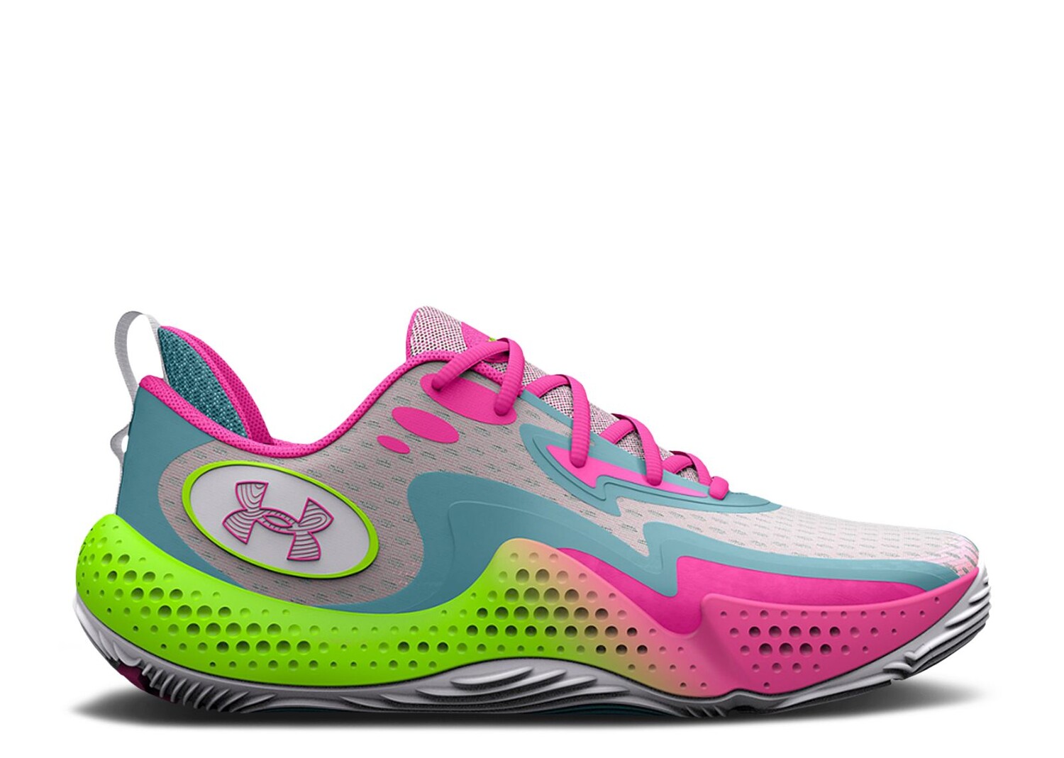 

Кроссовки Under Armour Spawn 5 'White Lime Pink', белый