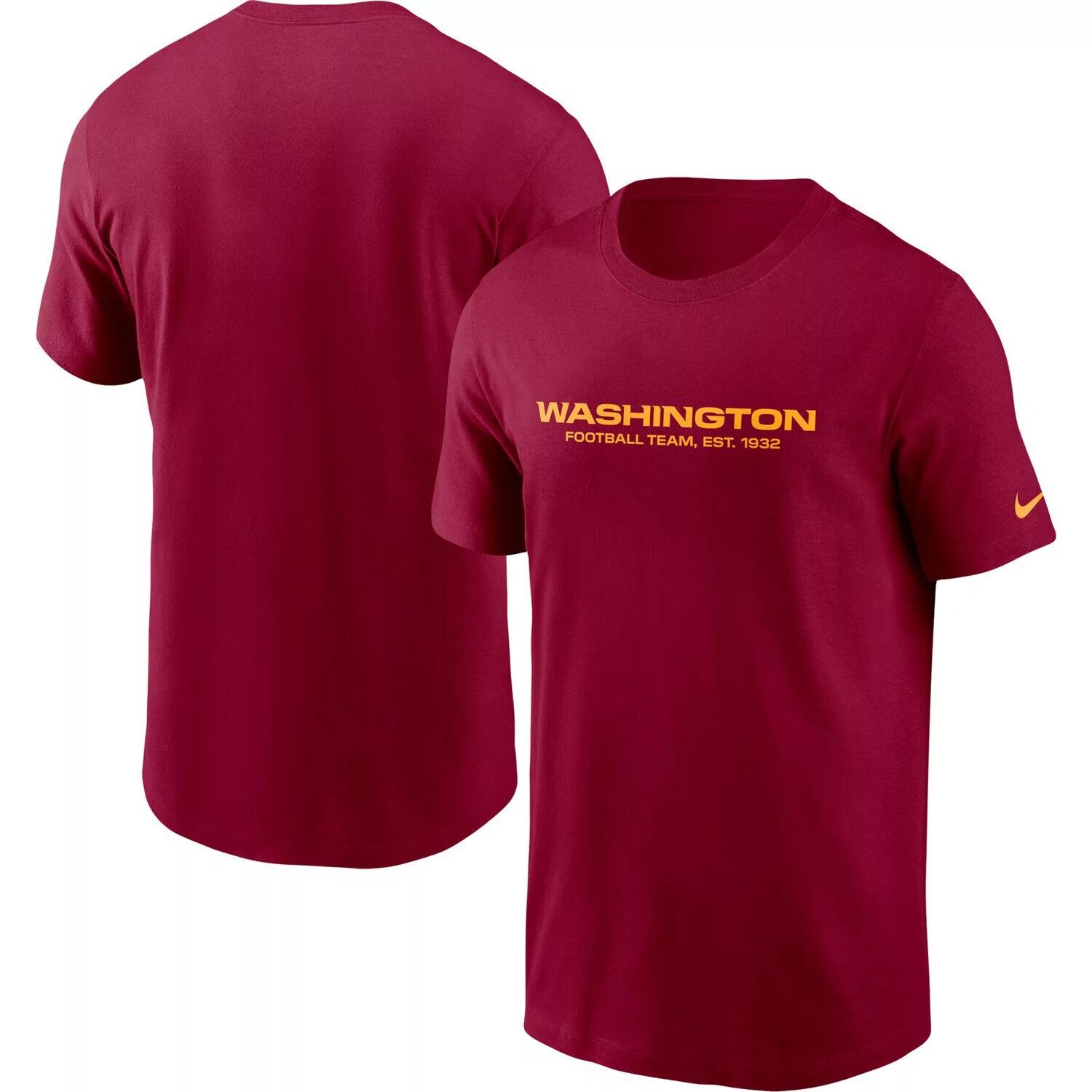 

Мужская футболка Nike бордового цвета с надписью Washington Football Team Fan Gear