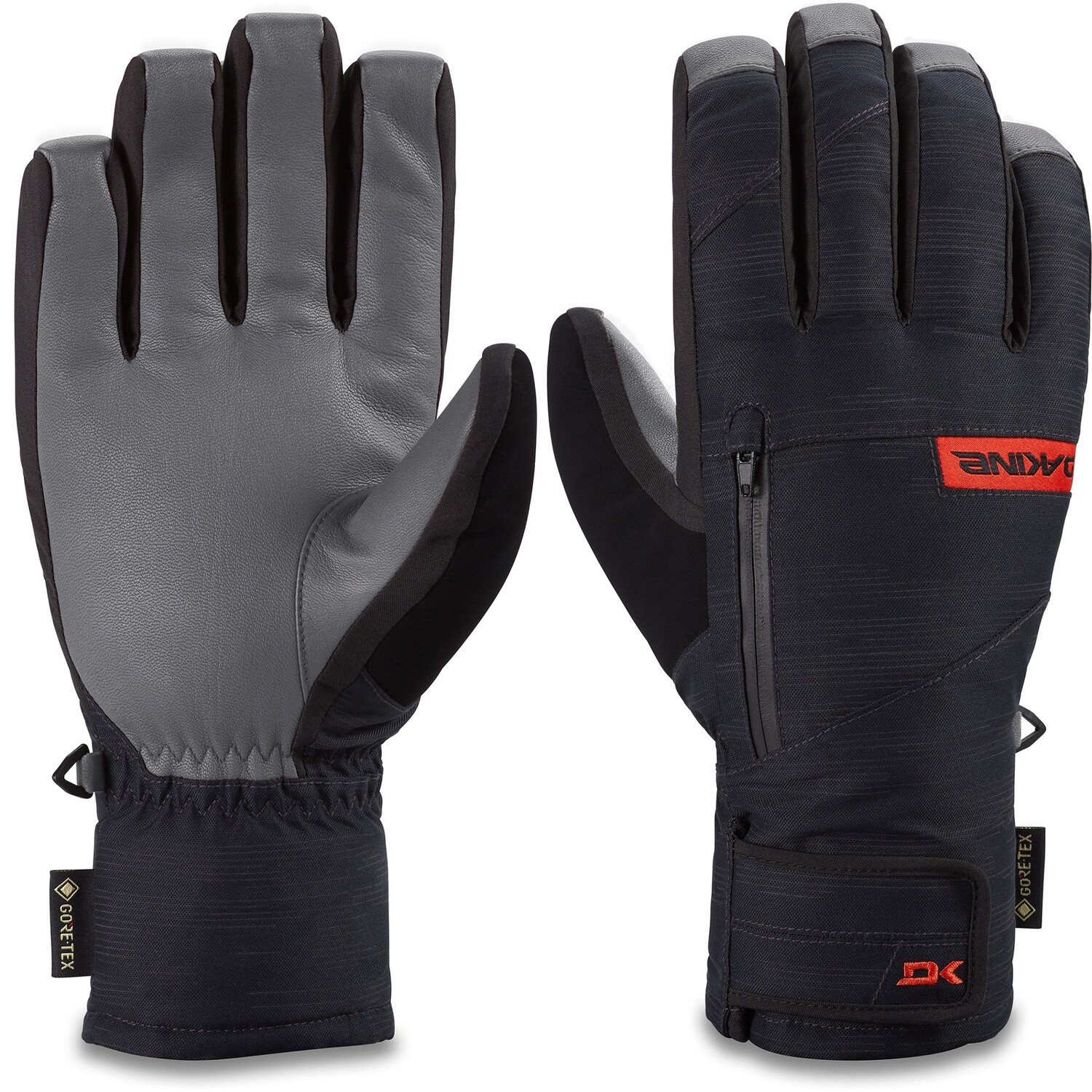 

Кожаные короткие перчатки Titan GORE-TEX — мужские DAKINE, черный
