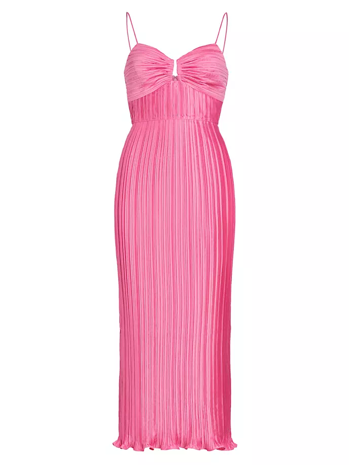 Плиссированное платье миди Resort Dannie Amur, цвет pinkie
