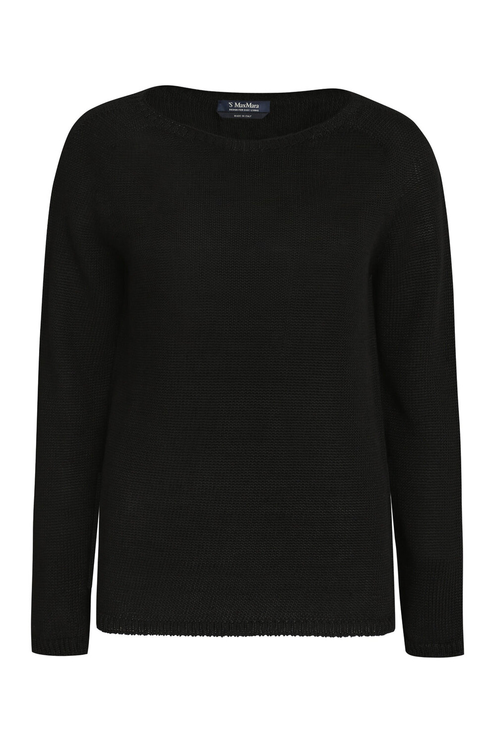 

Льняной свитер Giolino S MAX MARA, черный
