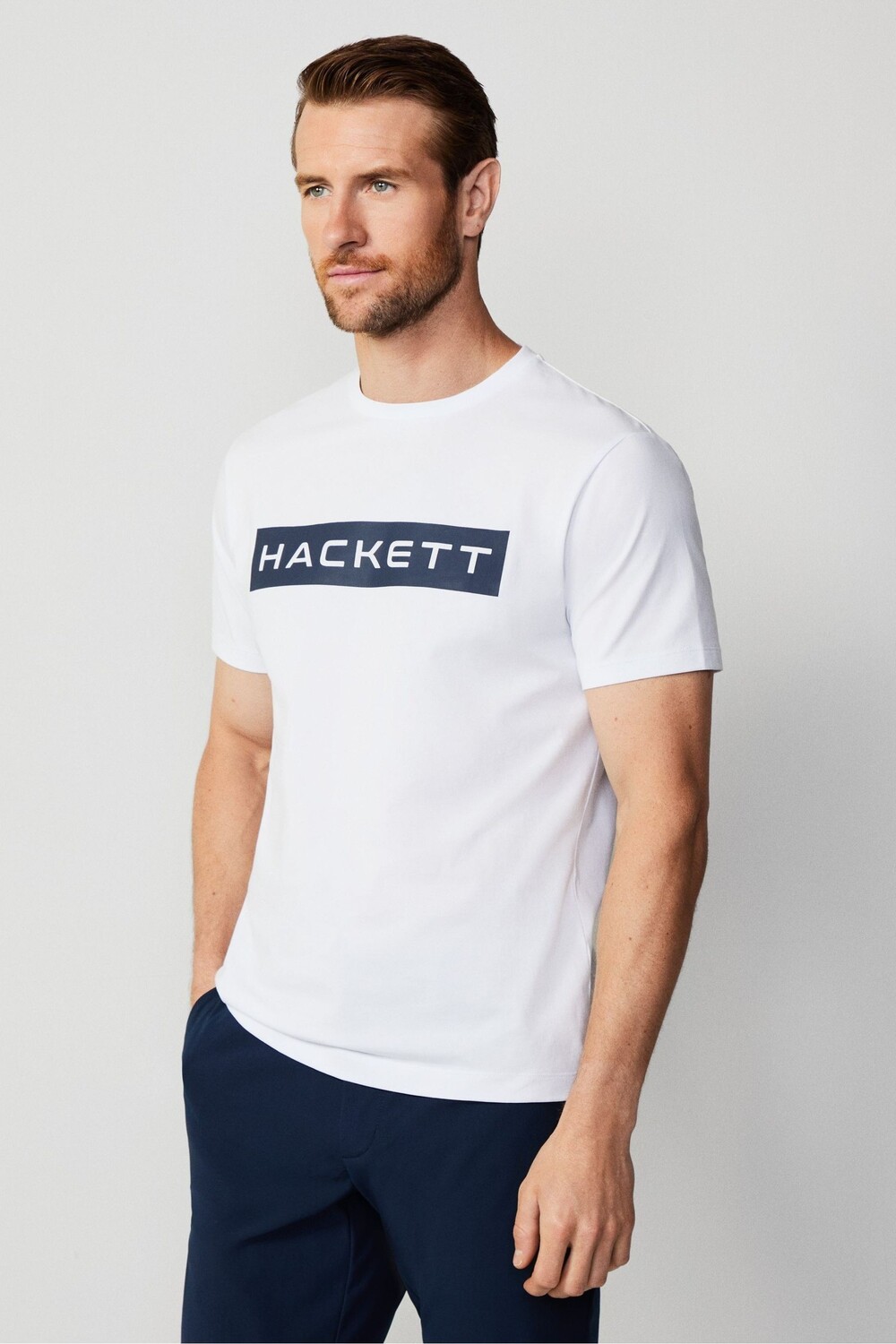 

Лондон мужчины футболка Hackett, белый