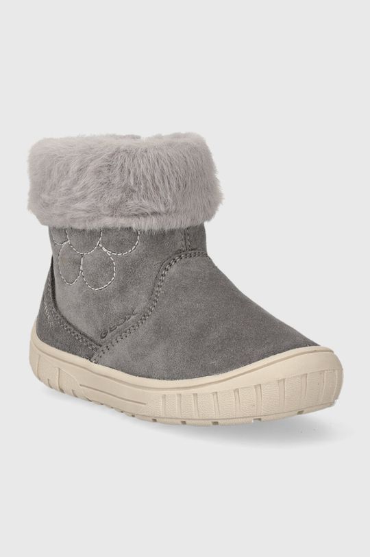 Зимняя замшевая обувь для мальчиков и девочек Omar Geox, серый