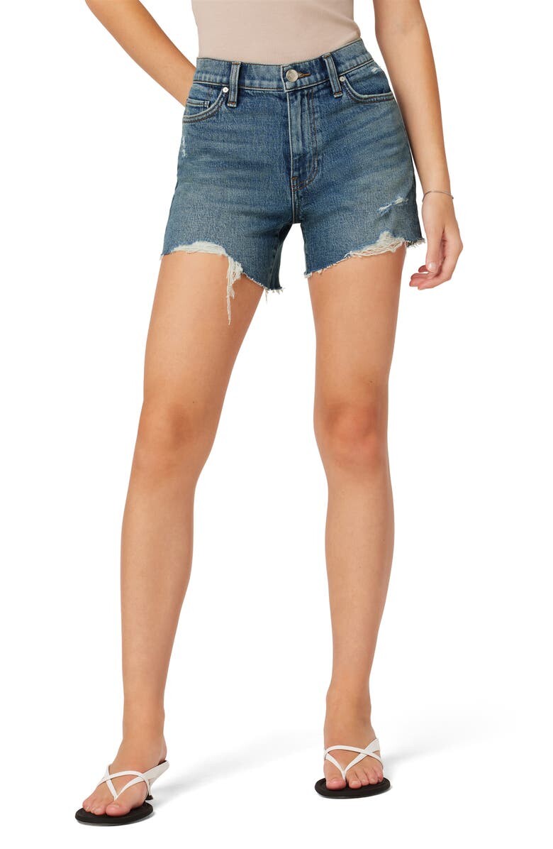 

Джинсовые шорты-бойфренды Devon с высокой талией HUDSON JEANS