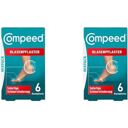 

Compeed Blister Plaster Mixpack различных размеров от волдырей на пятках, пальцах ног и небольших волдырей, 6 шт.