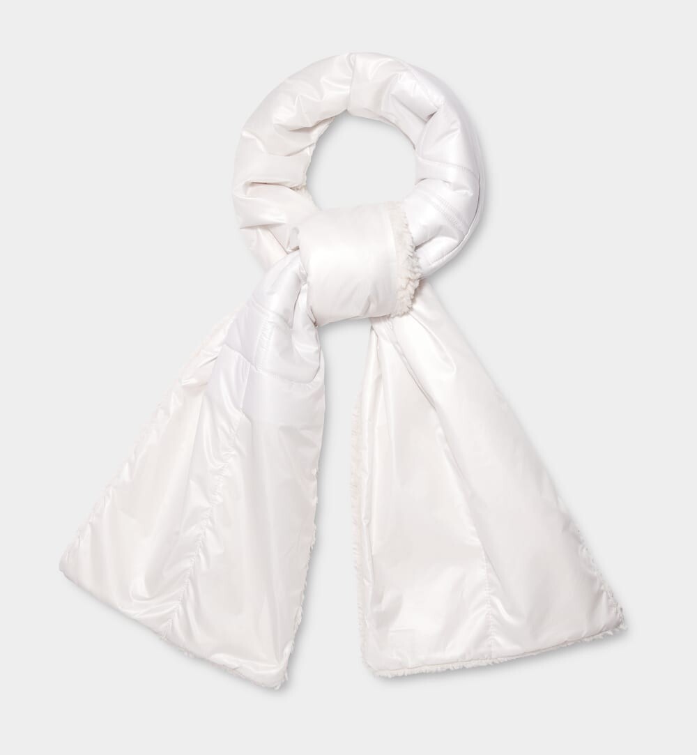 

Шарф Sherpa Puffer Logo Scarf UGG, белый