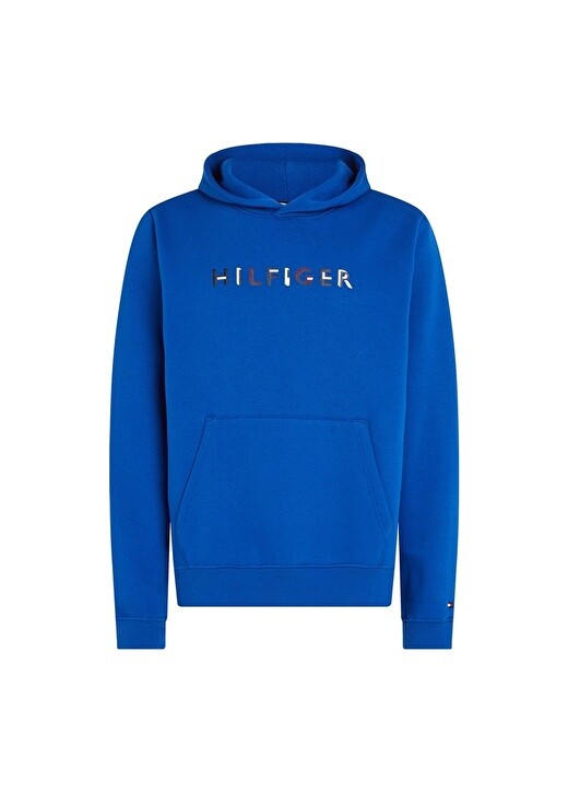 

Синяя мужская толстовка с воротником с капюшоном Tommy Hilfiger, Синий