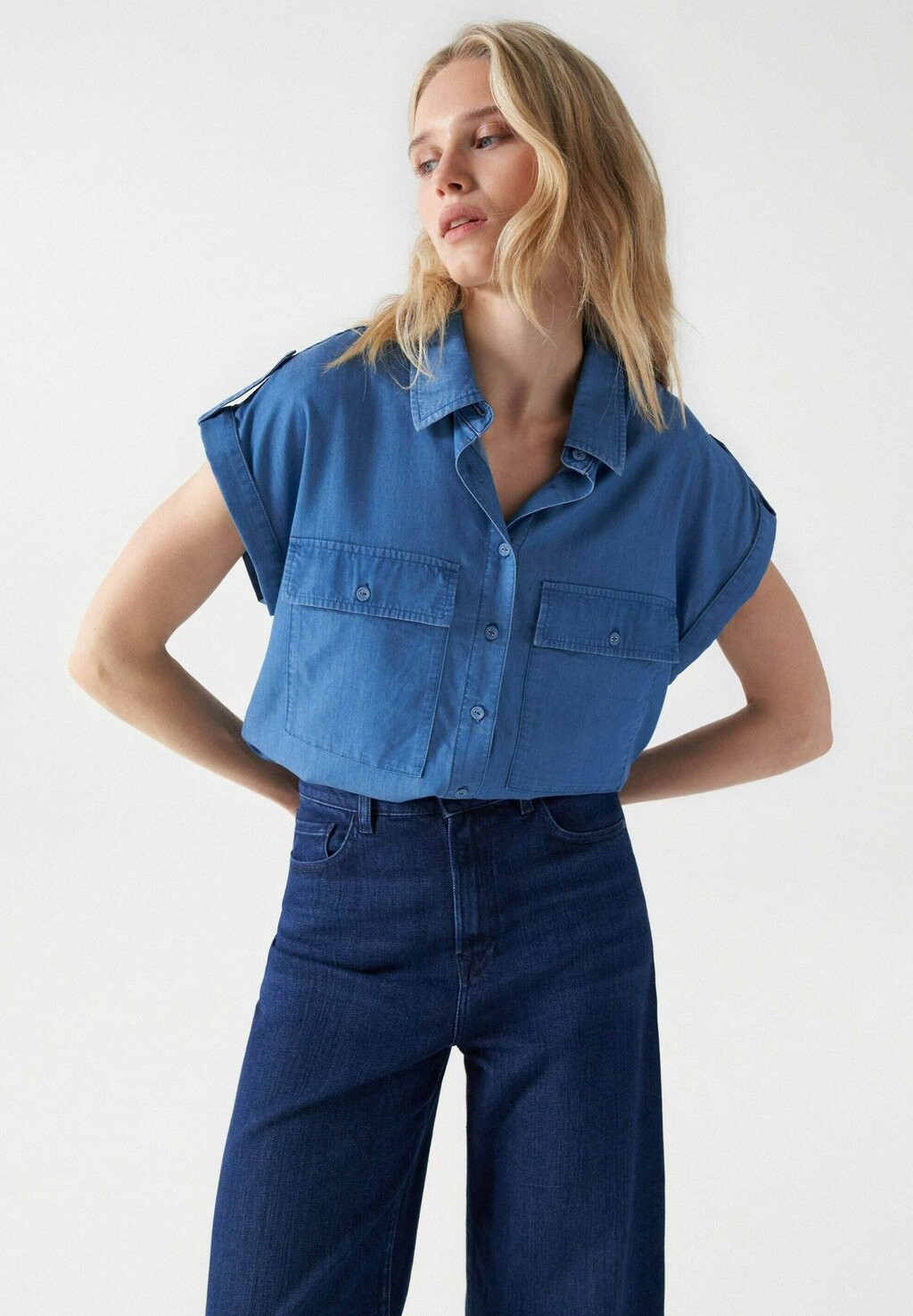 

Рубашка Salsa Jeans, синий