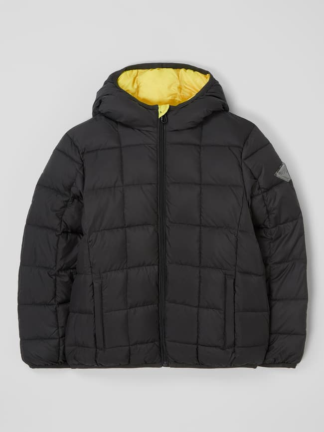 цена Стеганая куртка с капюшоном - водоотталкивающая Replay, черный