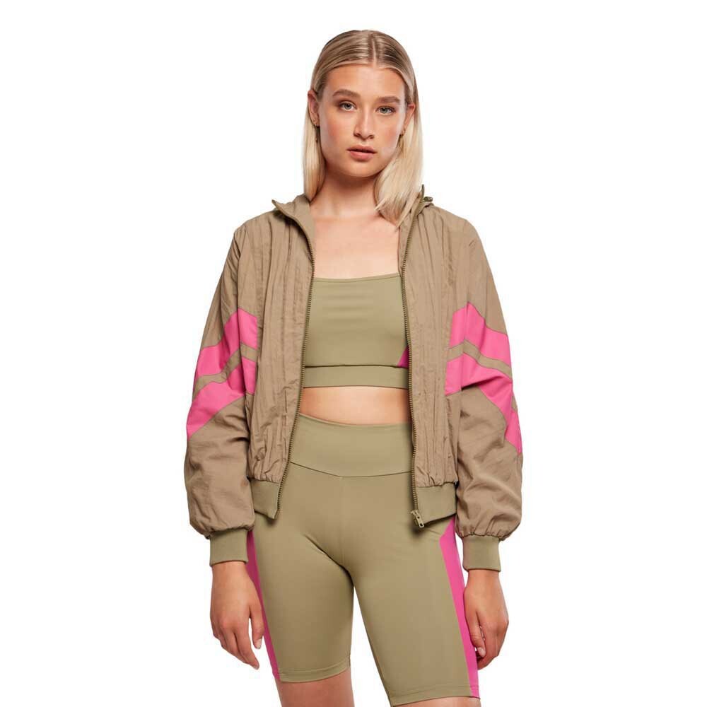 

Куртка Urban Classics Crinckle Batwing, зеленый
