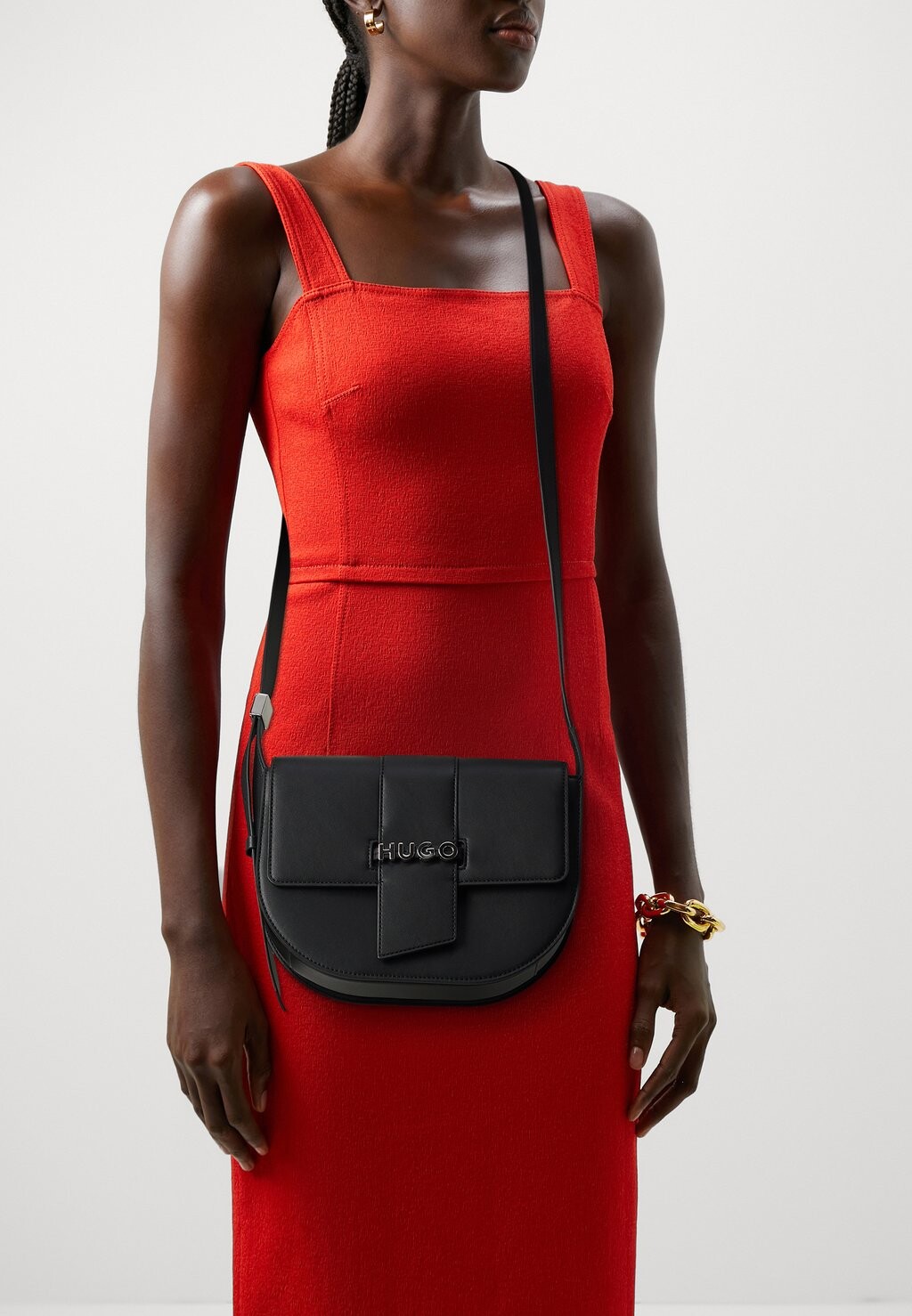 

Сумка через плечо MEL SADDLE HUGO, цвет black
