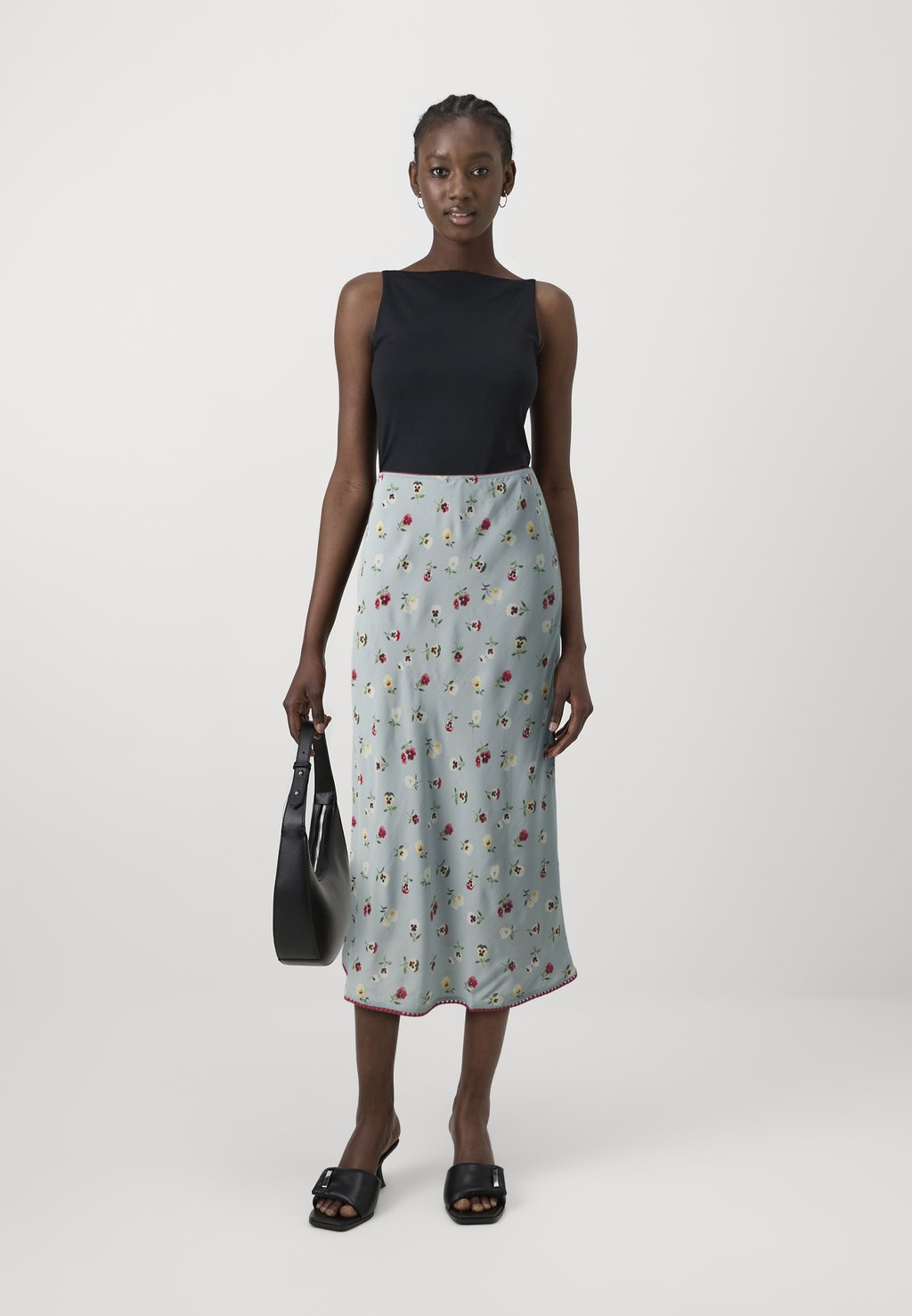 

Длинная юбка Gap X Dôen Floral Midi Skirt GAP, дублинский синий