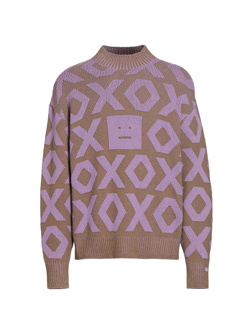 

Свитер Kozu XOXO из шерсти и хлопка Acne Studios, хаки