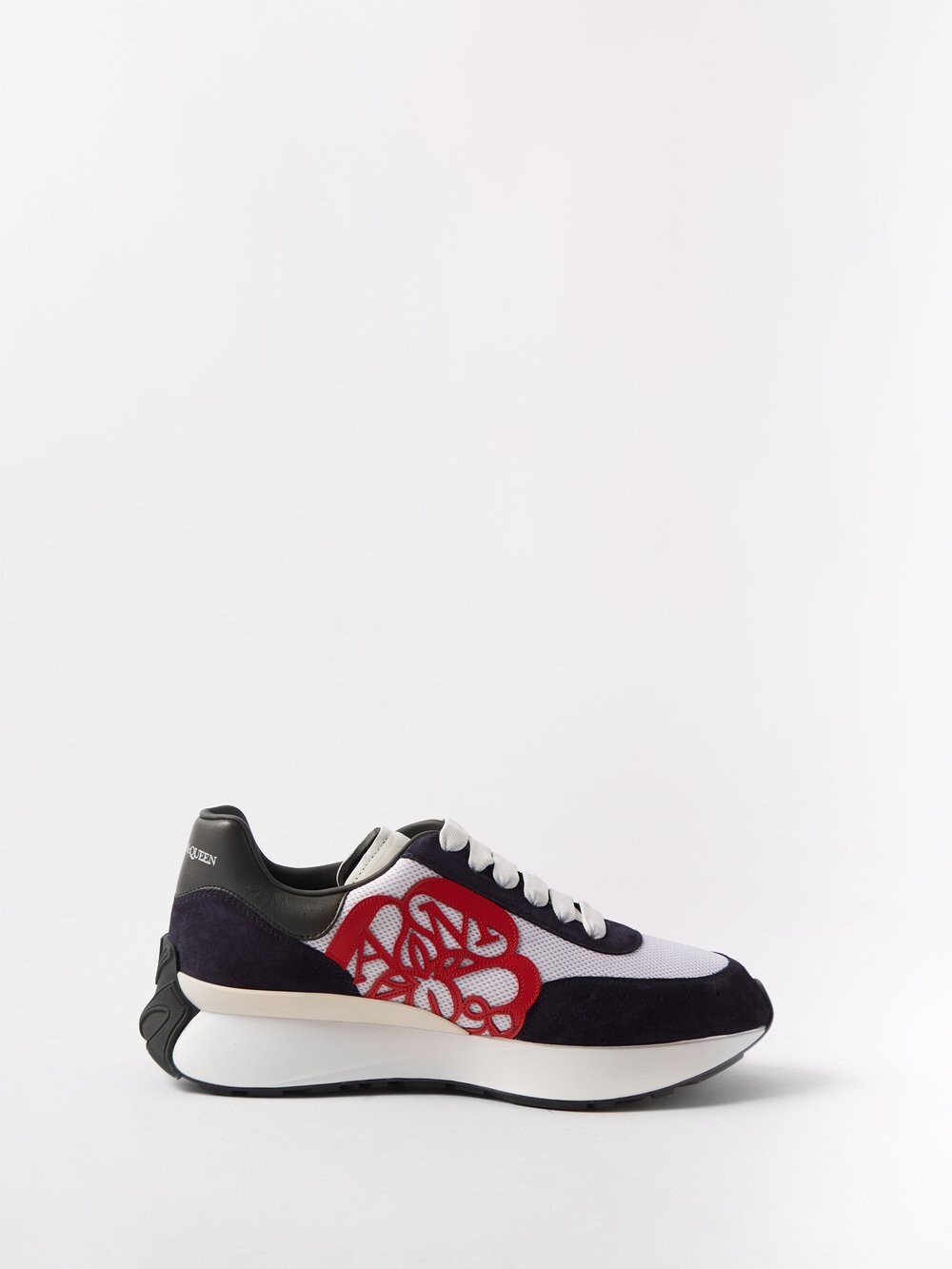 

Кожаные кроссовки sprint runner Alexander McQueen, черный