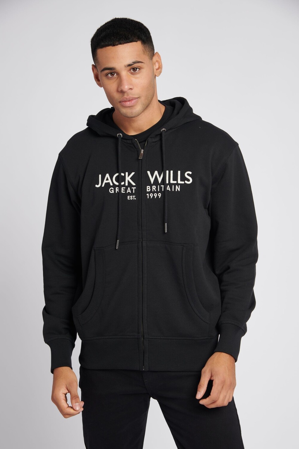 

Черный худи на молнии Pinebrook Jack Wills, черный