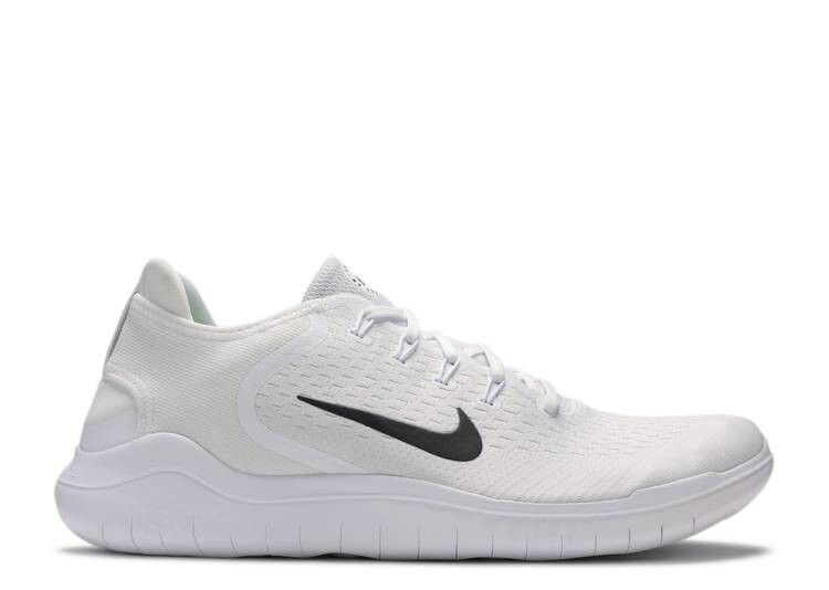 

Кроссовки Nike FREE RN 2018 'WHITE BLACK', белый, Белый;серый
