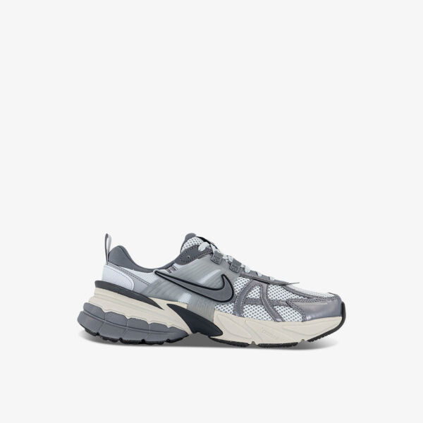 

Кроссовки v2k run с низким берцем из сетки и ткани Nike, серебряный