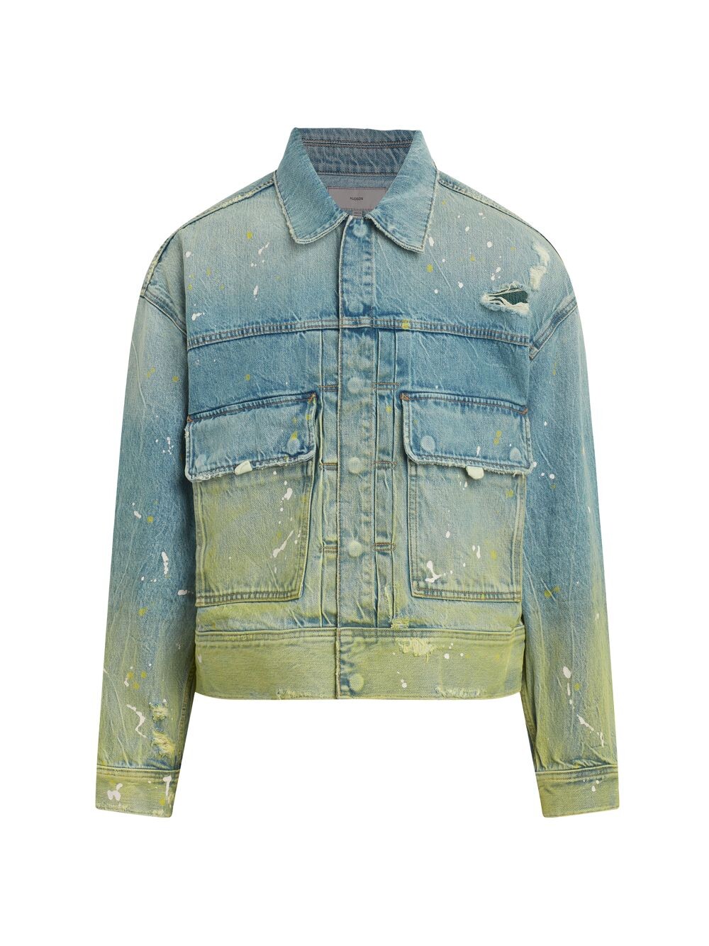 

Джинсовая куртка свободного кроя Hudson Jeans