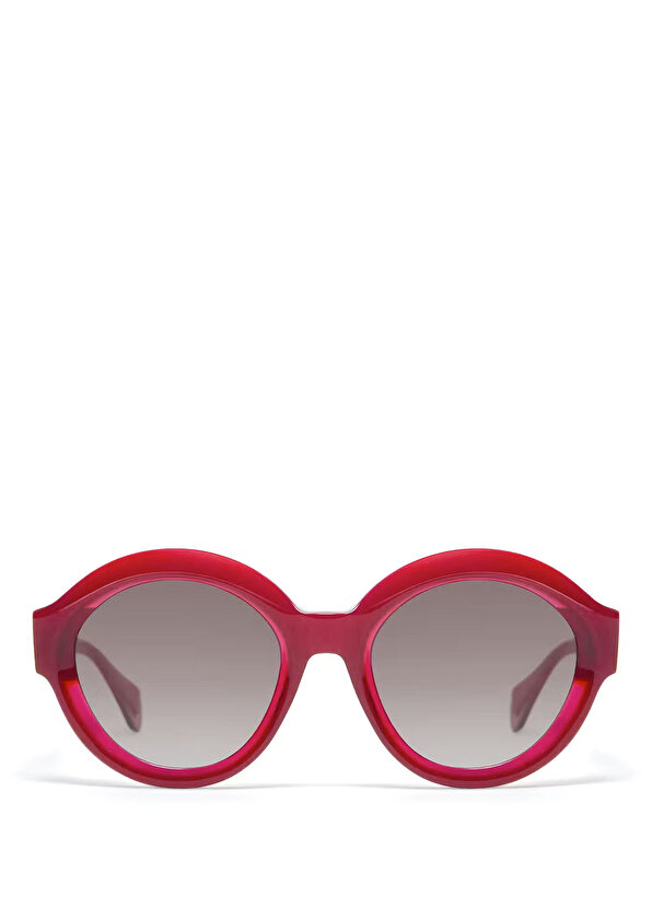 цена Овальные красные женские солнцезащитные очки glow 6821 9 Gigi Studios