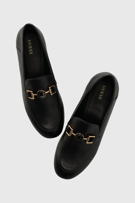 

Кожаные мокасины MARTYA Guess, черный