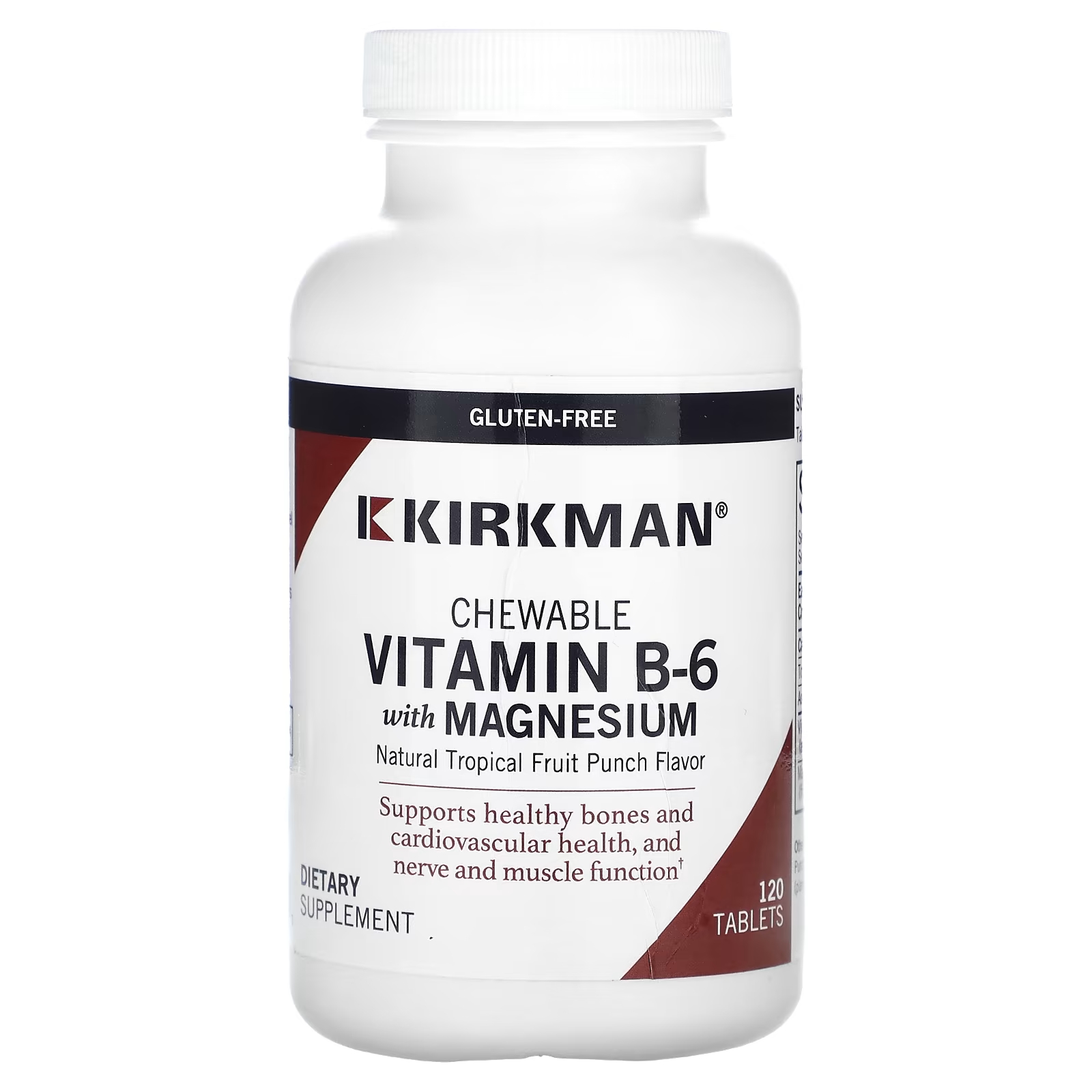 Жевательный пунш Kirkman Labs с витамином B-6 и магнием из натуральных тропических фруктов, 120 таблеток kirkman labs жевательные витамины b6 с магнием пунш из натуральных тропических фруктов 120 таблеток