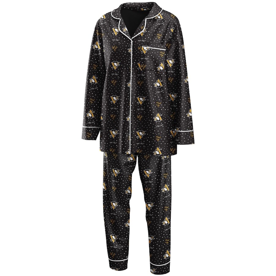 

Пижамный комплект WEAR by Erin Andrews Pittsburgh Penguins, черный