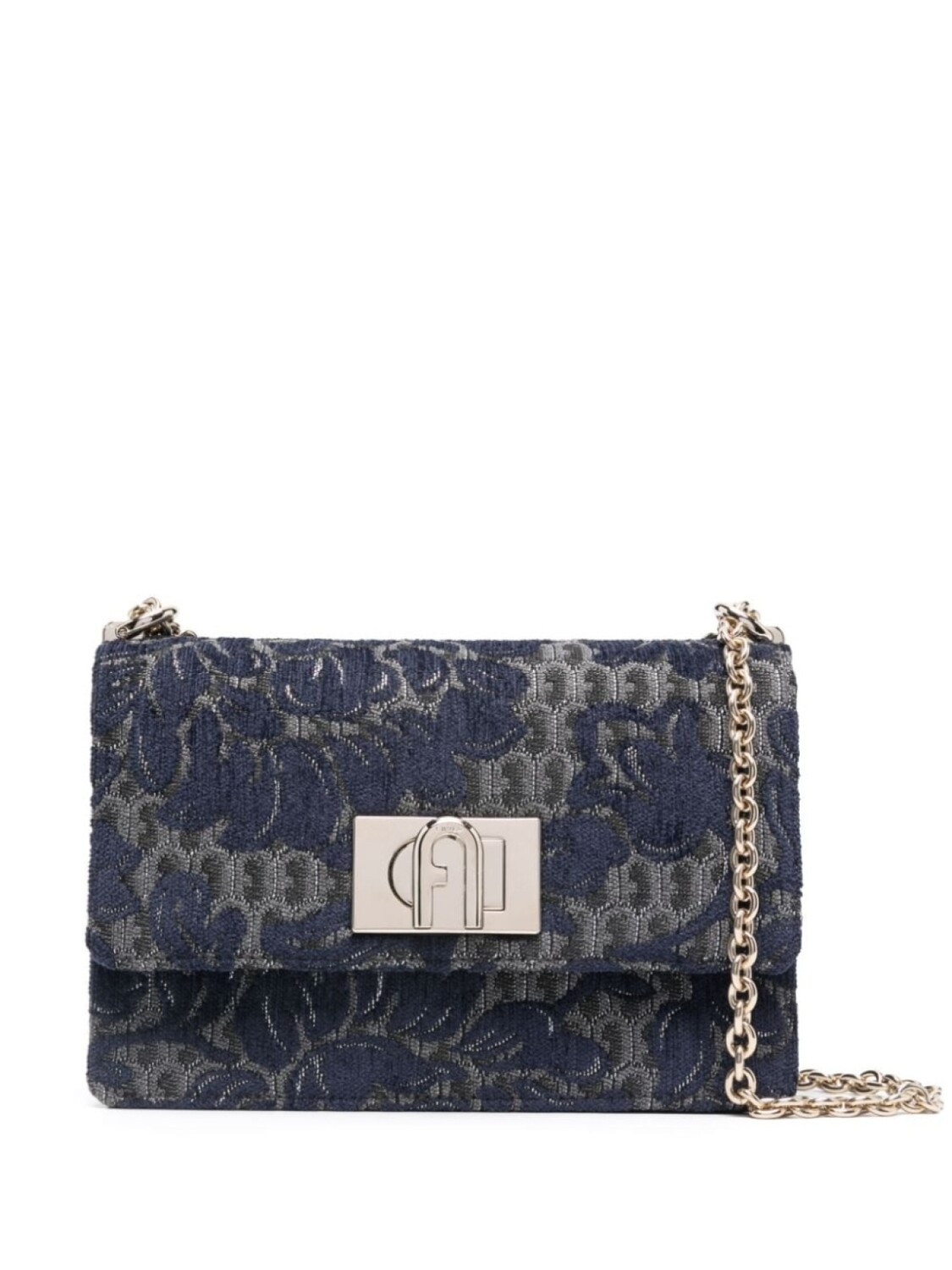 

Furla сумка через плечо Furla 1927 с жаккардовым логотипом, синий