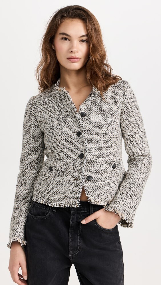 

Куртка Rag & Bone Carmen Tweed, черный
