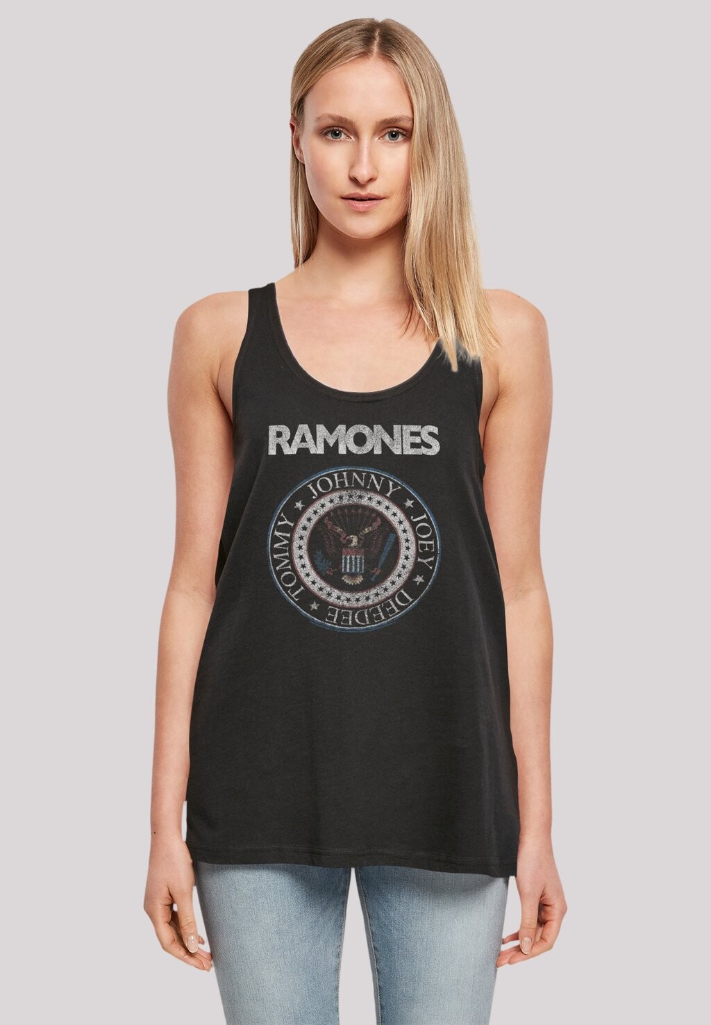 

Топ RAMONES ROCK MUSIK BAND RED WHITE AND SEAL F4NT4STIC, цвет schwarz