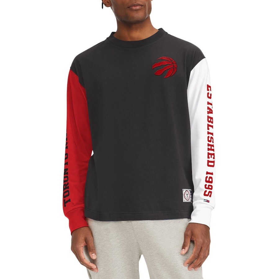 

Футболка с длинным рукавом Tommy Jeans Toronto Raptors, черный